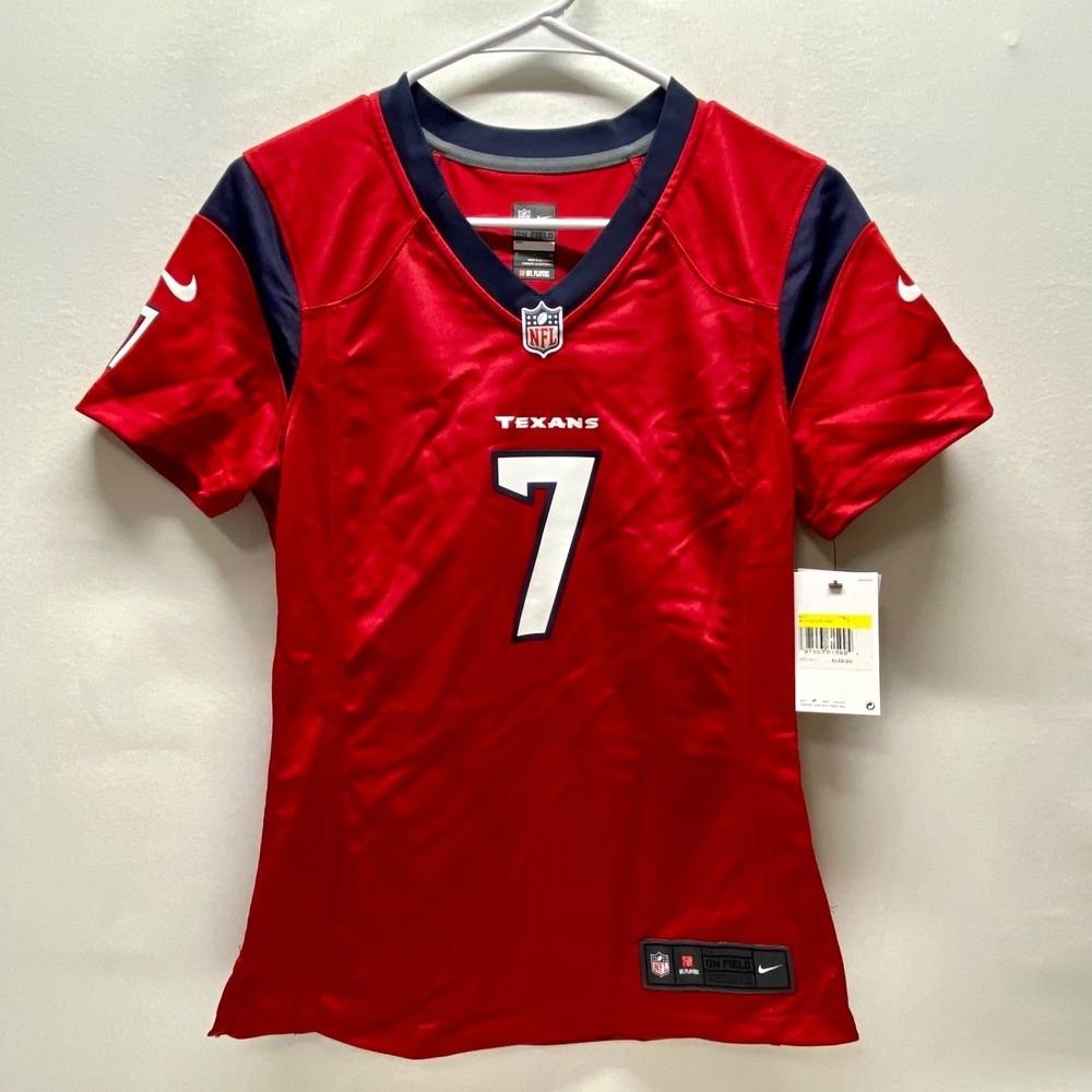 CJ Stroud Houston Texans 7 NFL Women's Jersey Small Red Nike On Field Fit NWT